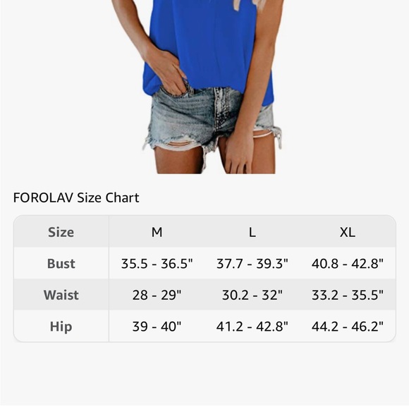 FOROLAV Women's V Neck Tank Tops Chiffon Cami with Adjustable Spaghetti Straps - Picture 9 of 9